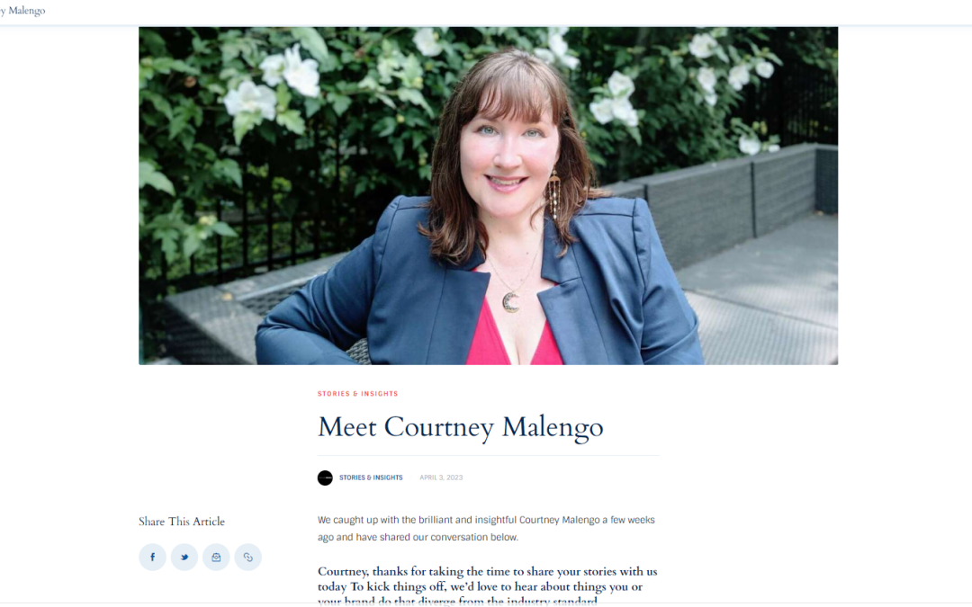 Spark and Buzz Communications' Founder Courtney Malengo interviewed by Canvas Rebel about branding and her brand consultancy. Strategic communications, nonprofit marketing, senior living marketing, marketing, public relations, branding, storytelling.