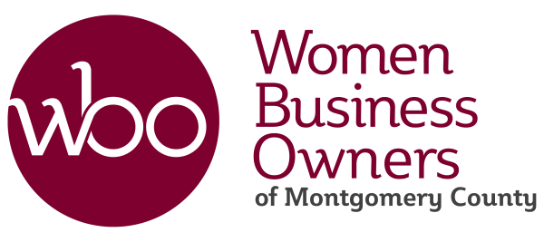 Women Business Owners of Montgomery County's new logo designed by Spark and Buzz Communications.